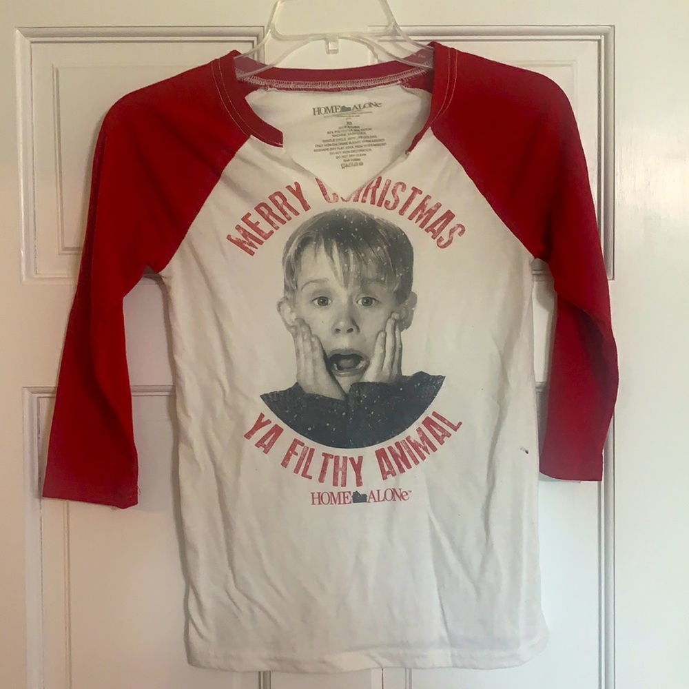 Home Alone Christmas Baseball Tee